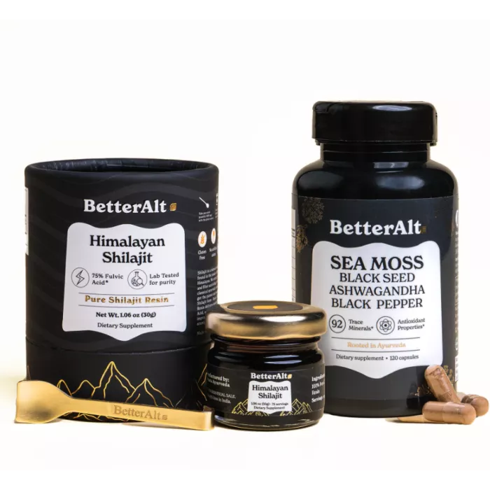 Better Alt Shilajit Sea Moss, Formula De Shilajit Cu Alge Marine, Ashwagandha Si Tongkat Ali, 120 Cps Better Alt Shilajit Sea Moss, Formula De Shilajit Cu Alge Marine, Ashwagandha Si Tongkat Ali, 120 Cps