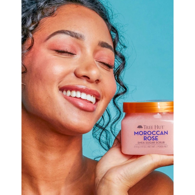 Tree Hut Shea Sugar Scrub Moroccan Rose, 510 G
