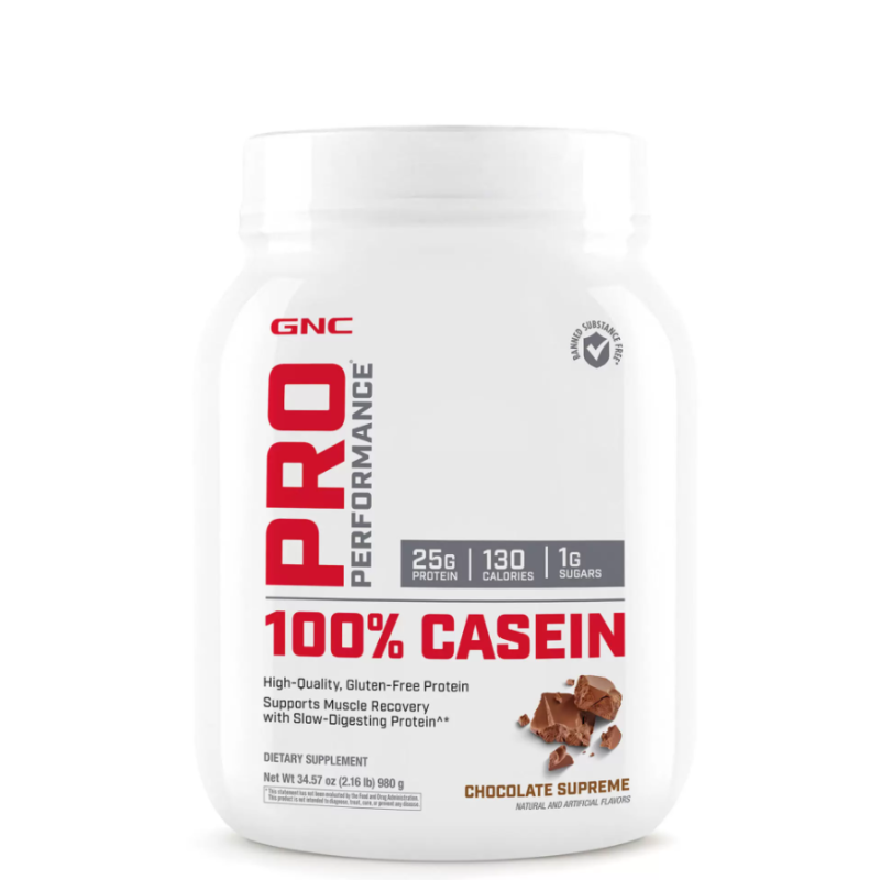 Pro Performance 100% cazeina cu aroma de ciocolata, testata antidoping (980g), GNC Live Well