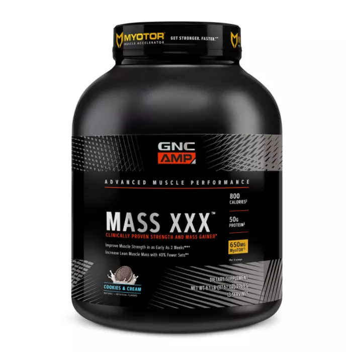 Gnc Amp Mass Xxx, Gainer Proteic, Cu Aroma De Biscuiti Si Frisca, 2769 G Gnc Amp Mass Xxx, Gainer Proteic, Cu Aroma De Biscuiti Si Frisca, 2769 G