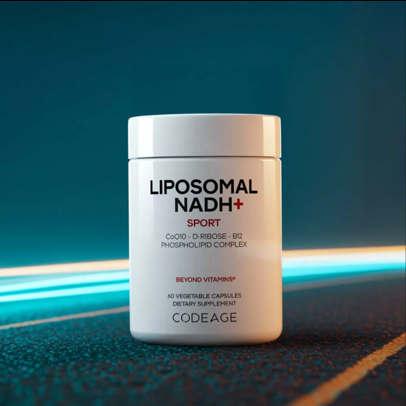 Codeage  Liposomal Nadh+, Coq10, B12 Si D-riboza, Suport Avansat Pentru Energie Celulara, 60 Cps