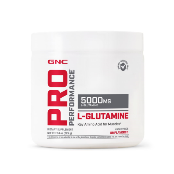 Pro performance L-glutamina micronizata pudra fara aroma (225 G), GNC Live Well