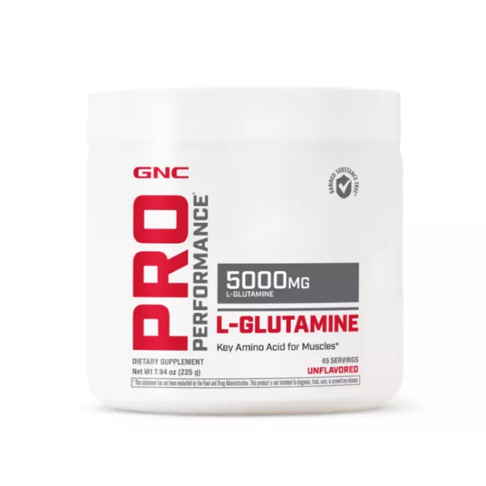 Gnc Pro Performance Micronized L-glutamine 5000 Mg, L-glutamina Micronizata Pudra Fara Aroma, 225 G Gnc Pro Performance Micronized L-glutamine 5000 Mg, L-glutamina Micronizata Pudra Fara Aroma, 225 G