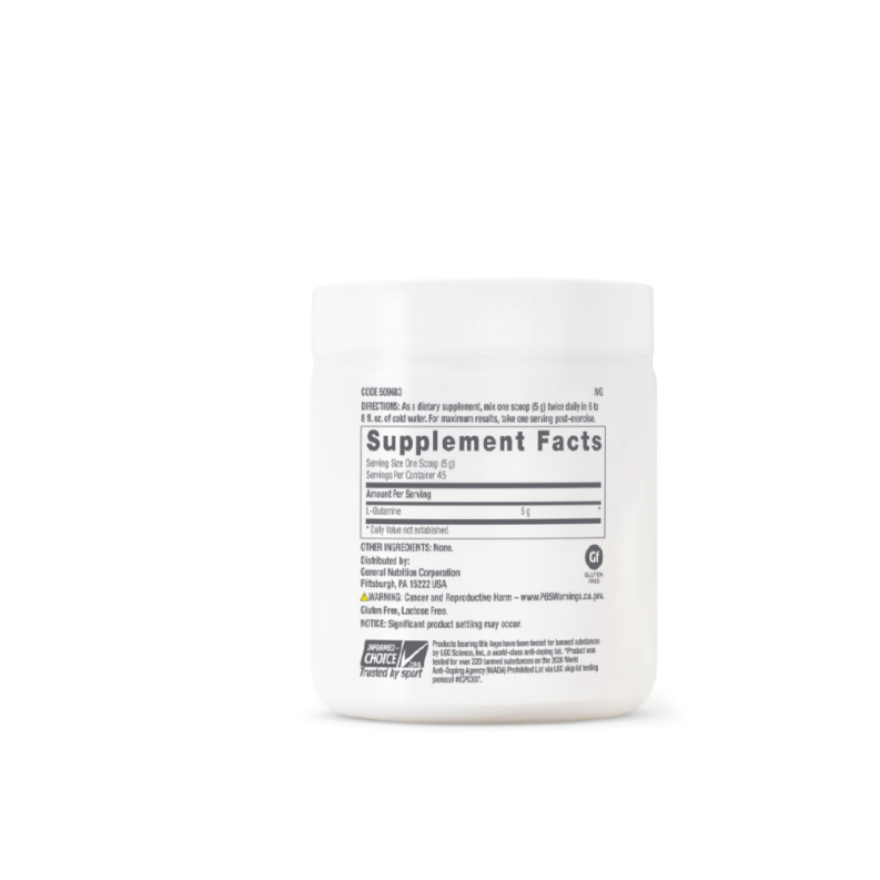 Pro performance L-glutamina micronizata pudra fara aroma (225 G), GNC Live Well