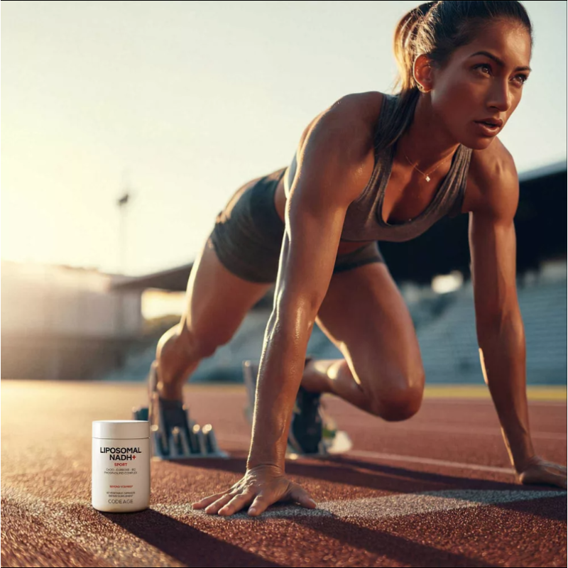 Codeage  Liposomal Nadh+, Coq10, B12 Si D-riboza, Suport Avansat Pentru Energie Celulara, 60 Cps