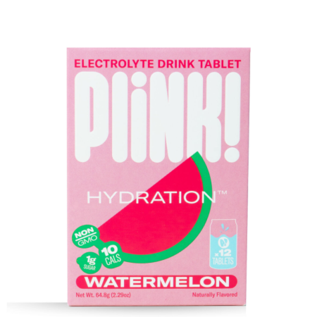 Plink! Electrolyte Drink Tablets Watermelon Flavor, Electroliti Cu Aroma De Pepene, 12 Tb
