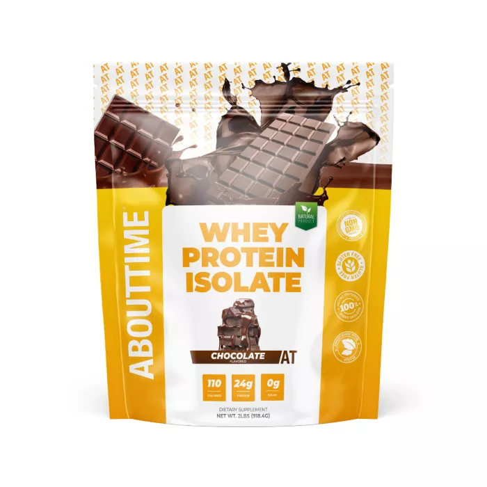 Abouttime Whey Protein Isolate, Izolat Proteic Din Zer Cu Aroma De Ciocolata, 918.4 G Abouttime Whey Protein Isolate, Izolat Proteic Din Zer Cu Aroma De Ciocolata, 918.4 G