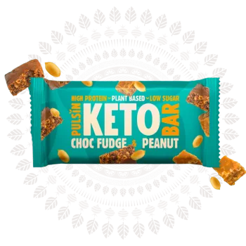 Baton Proteic Keto cu Ciocolata si Arahide (50 grame), Pulsin