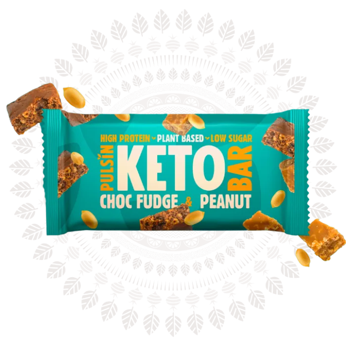 Baton Proteic Keto cu Ciocolata si Arahide (50 grame), Pulsin