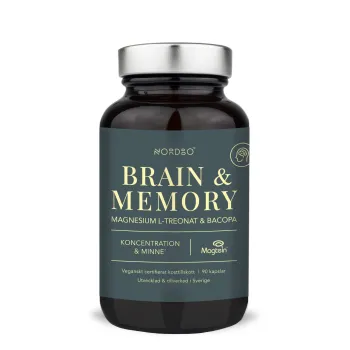Brain & Memory - Magneziu (90 capsule), Nordbo