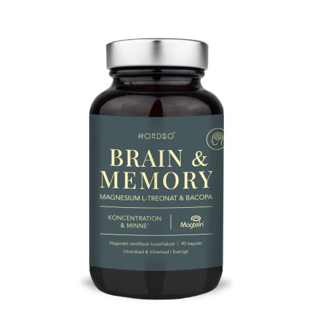 Brain & Memory - Magneziu (90 capsule), Nordbo