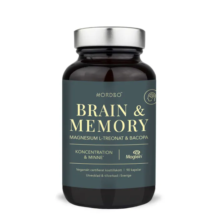 Brain & Memory - Magneziu (90 capsule), Nordbo