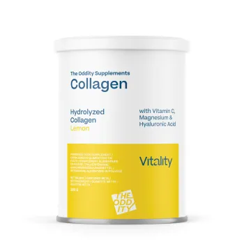 Vitality - Colagen Hidrolizat cu Magneziu, Vitamina C si Acid Hialuronic (360 grame), The Oddity Supplements