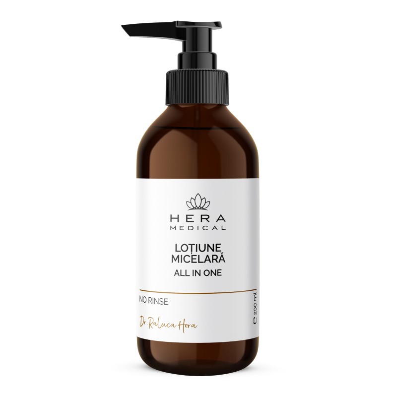 Lotiune Micelara 3-In-1: Demachiant, Lotiune Tonica Si Solutie Curatare (100ml), Hera Medical