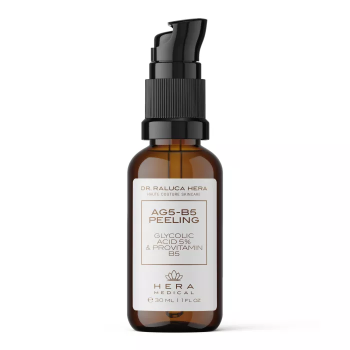 Soluție Peeling Cu Acid Glicolic 5% Și Provitamina B5 Peeling Blând Superficial