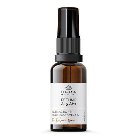 Solutie Peeling Acid Lactic 5% Si Acid Hialuronic 1% (30ml), Hera Medical
