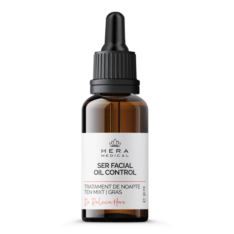 Ser Oil Control, Pentru Ten Mixt, Gras Si Iritat, Predispus La Acnee (30ml), Hera Medical