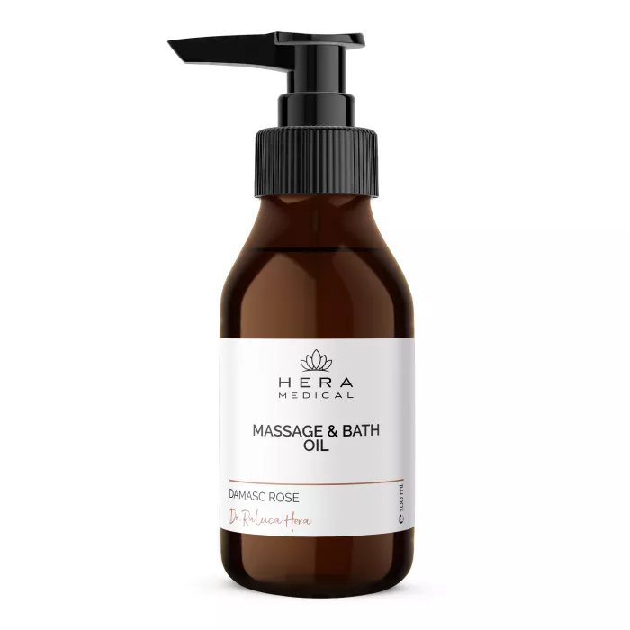 Ulei De Masaj Și Baie Cu Trandafir De Damasc - 200 ml