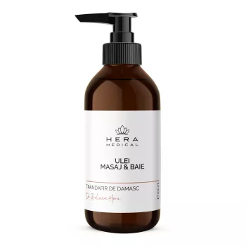 Ulei De Masaj Și Baie Cu Trandafir De Damasc - 100 ml