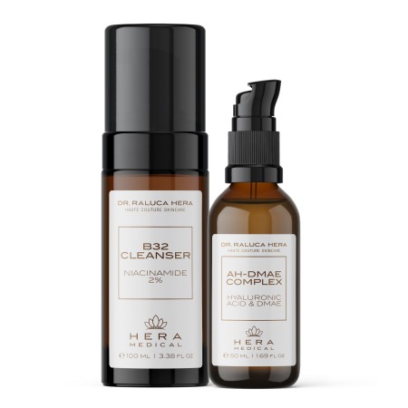 Set Esential Facial Pentru O Rutina Zilnica Minima (100ml+50ml), Hera Medical