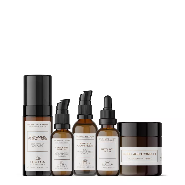 Set Esențial Facial Pentru Rutina Zilnicǎ De Bazǎ