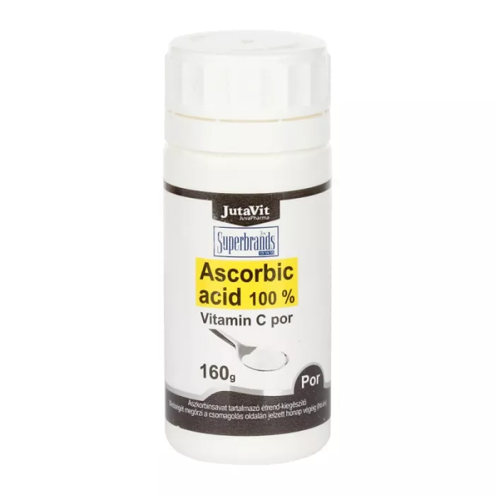 Ascorbic Acid 100% Vitamina C Pulbere (160gr), JutaVit