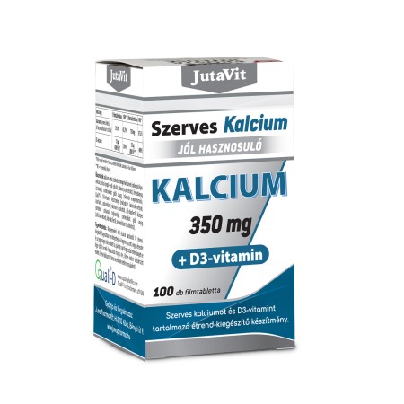 Calciu Organic 350mg + Vitamina D3 (100 tablete), JutaVit