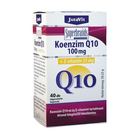 Coenzima Q10 100mg+Vitamina E 35mg (40 capsule), JutaVit