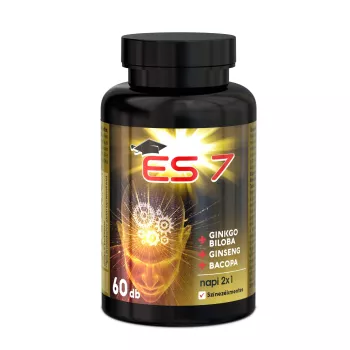 ES7 cu Ginko Biloba, Ginseng si Bacopa (60 capsule), JutaVit