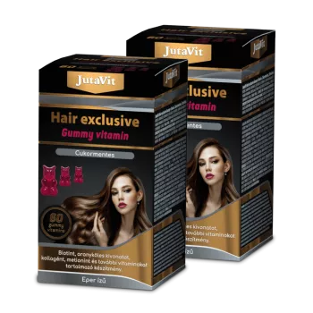 Hair Exclusive Gummy Vitamin Fara zahar (60 vitamine gumate), JutaVit