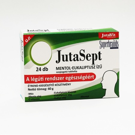 JutaSept Comprimate - Mentol si Eucalipt (24 tablete), JutaVit