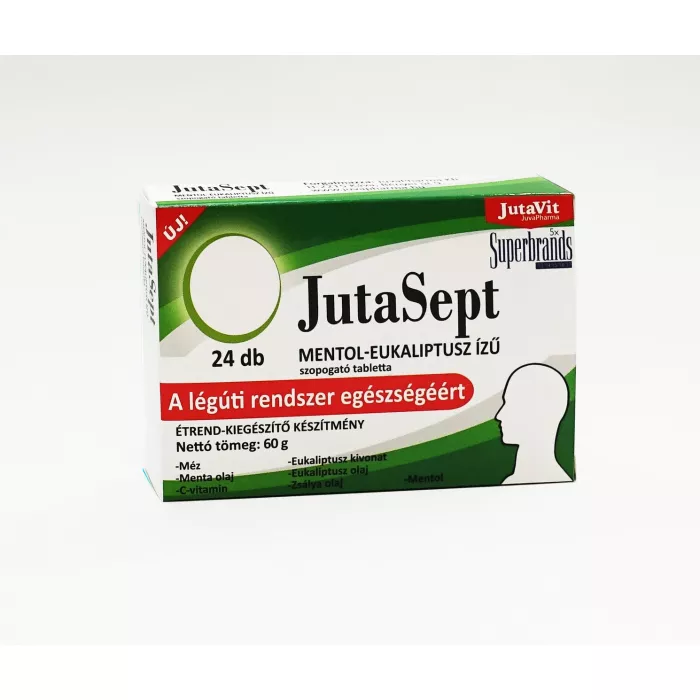 JutaSept Comprimate - Mentol si Eucalipt (24 tablete), JutaVit