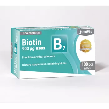 Biotin B7 900 µg (100 tablete), JutaVit