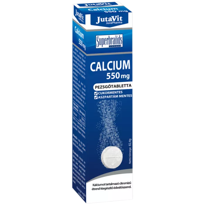 Calciu 550 mg (16 tablete efervescente), JutaVit