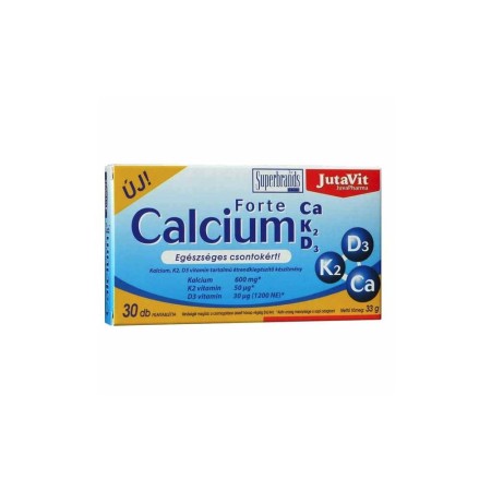 Calciu Forte - Ca + K2 + D3 (30 capsule), JutaVit