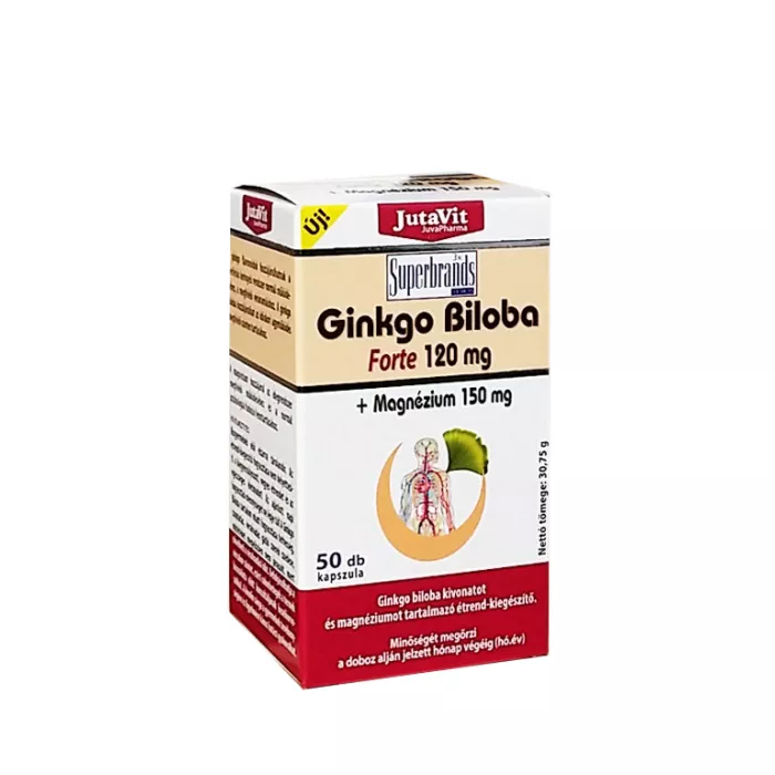 Ginkgo Biloba 120 mg (50 capsule), JutaVit