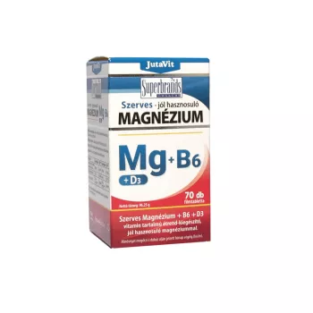 Magneziu Organic Mg + B + D3 (70 tablete), JutaVit
