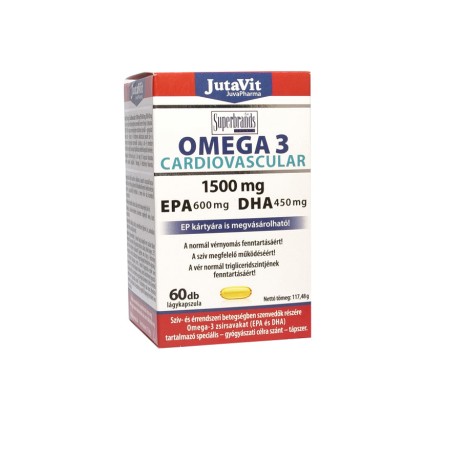 Omega 3 Cardiovascular 1500 mg EPA 600 mg  DHA 450 mg (60 capsule moi), JutaVit