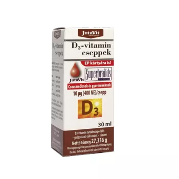Picaturi de Vitamina D3 (30 ml), JutaVit