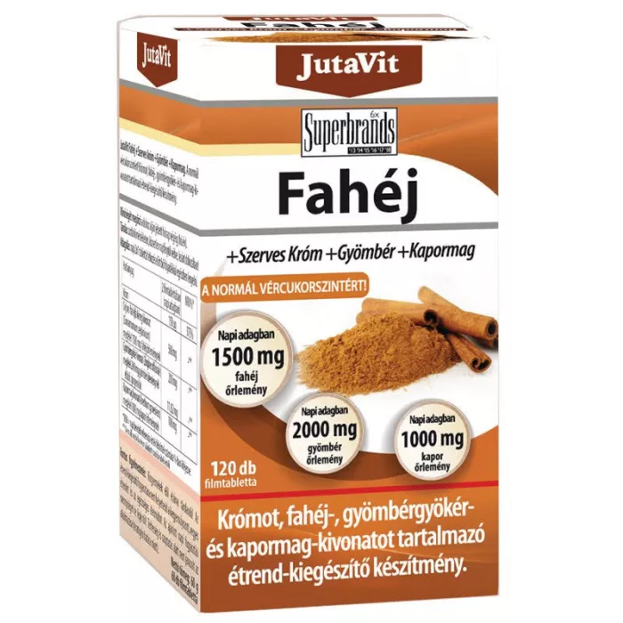 Scortisoara + Crom Organic + Ghimbir + Seminte de marar (120 tablete), JutaVit