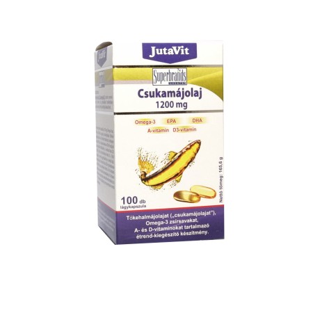 Ulei de Ficat de Cod Omega-3 (100 capsule), JutaVit
