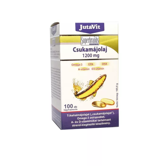 Ulei de Ficat de Cod Omega-3 (100 capsule), JutaVit