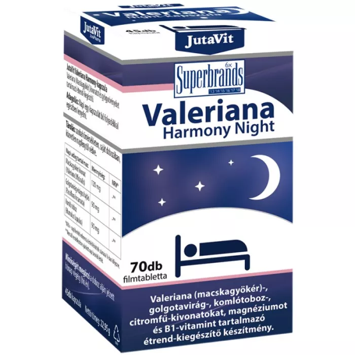 Valeriana Harmony Night (70 tablete), JutaVit