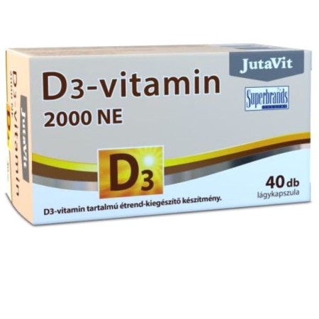 Vitamina D 2000 NE 50 µg (40 capsule moi), JutaVit
