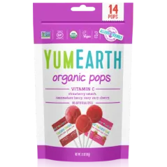 Acadele cu vitamina C, vegan, fara gluten, BIO, Yum Earth - 14 buc
