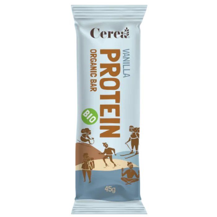 Baton PROTEIN VANILIE 45 g, bio, fara gluten