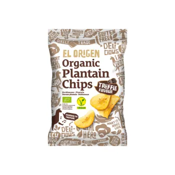 Chipsuri din banane plantain, cu aroma de trufe, 80g, ECO, fara gluten