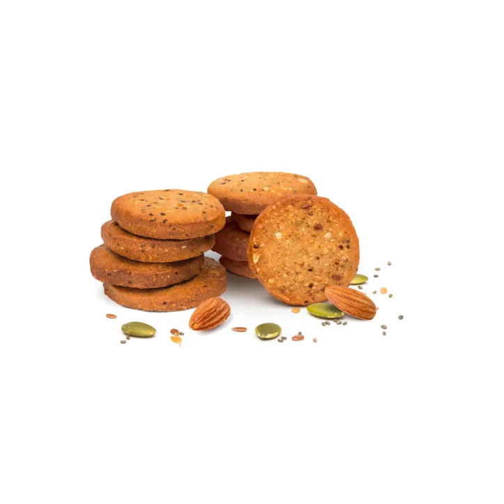 Cookies cu migdale, seminte de dovleac, chia si in, vegan, fara gluten, The Beginnings, 80 g