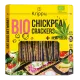 Crackers din naut cu seminte de canepa,BIO, vegan, 80g