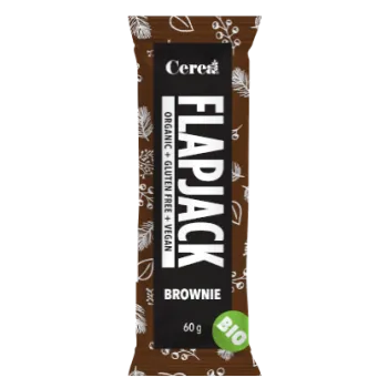 Flapjack BROWNIE, fara gluten, BIO, 60g